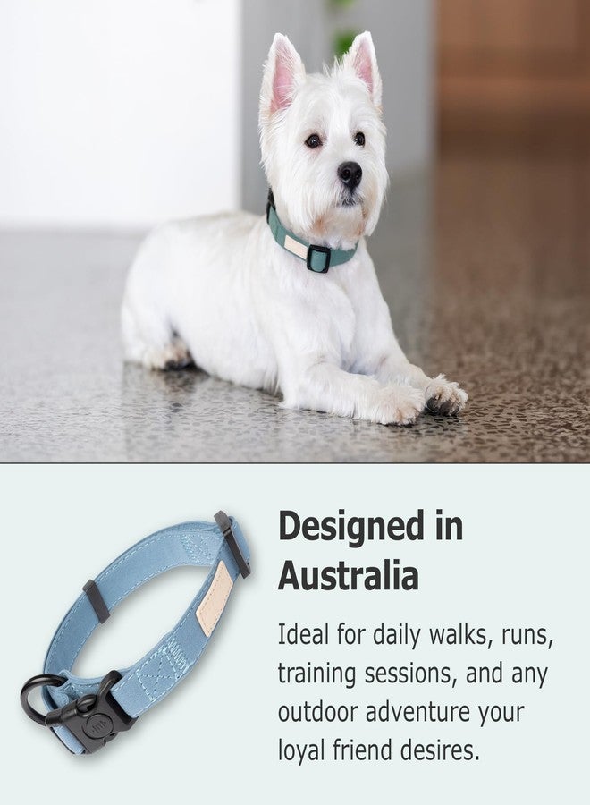 FuzzYard Life Dog Collars | Size M | Stylish Premium Cotton Design in French Blue Perfect for Everyday Wear - Image 5